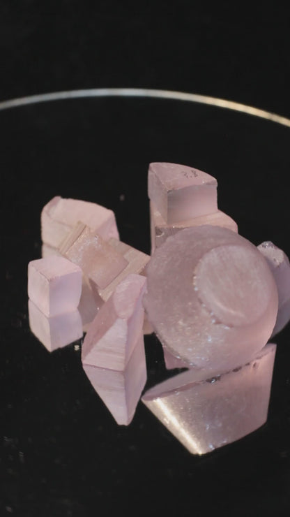 Pink Laser Garnet Facet Rough, Nd+Ce YAG