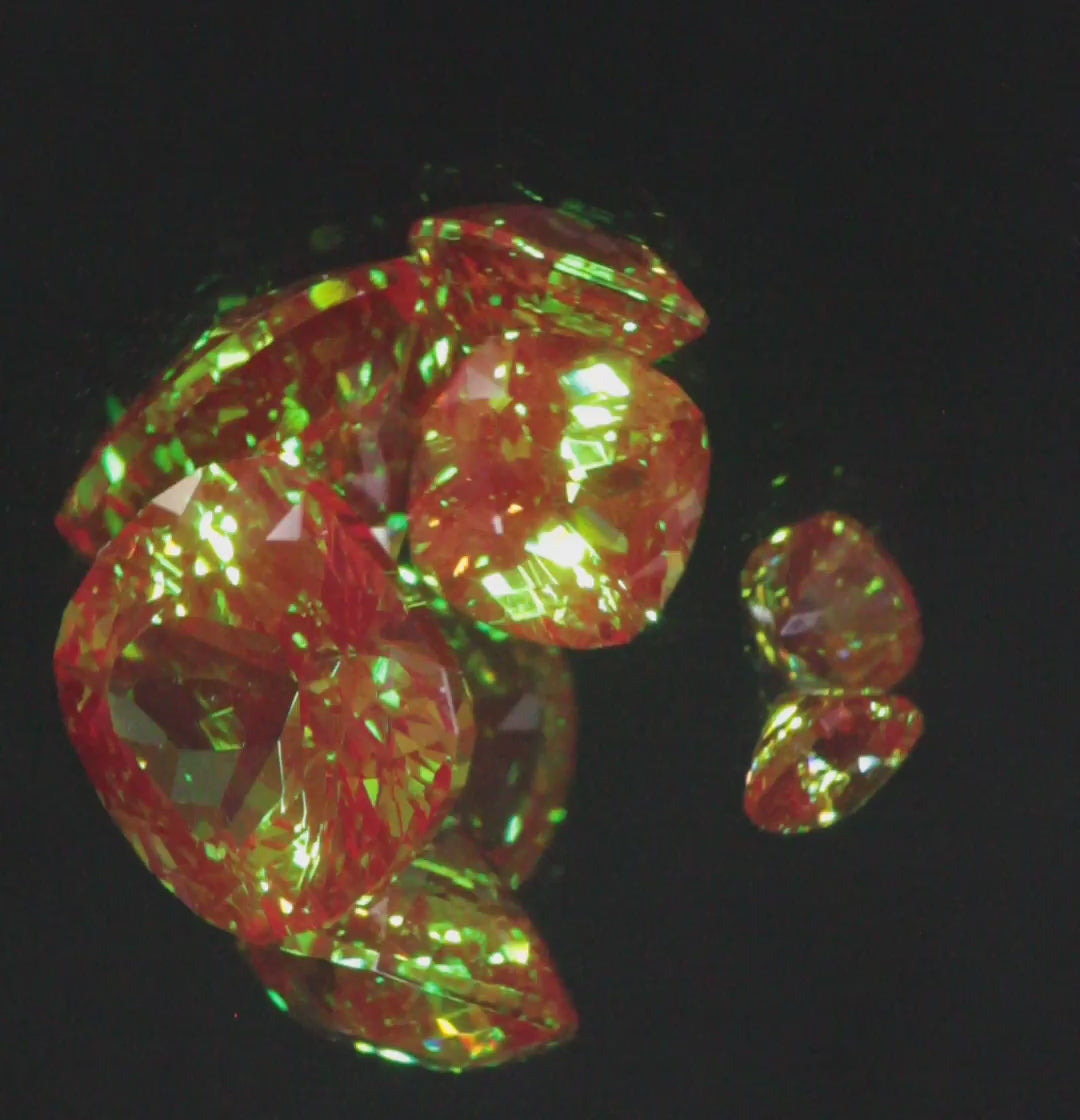 Christmas Garnet Loose Gems (Cr:YAG Laser Garnet) – Gems Of Science