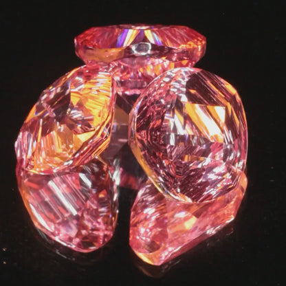 Fantasy Cut Laser Sapphire, Titanium Strawberry Sapphire