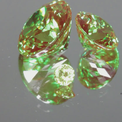 Christmas Garnet Loose Gems (Cr:YAG Laser Garnet)