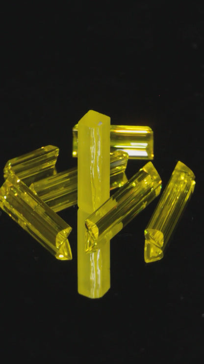 GAGG Pixels, Yellow Lumogarnet Scintillator  (Day Glow Fluorescence, Slight Phosphorescence)