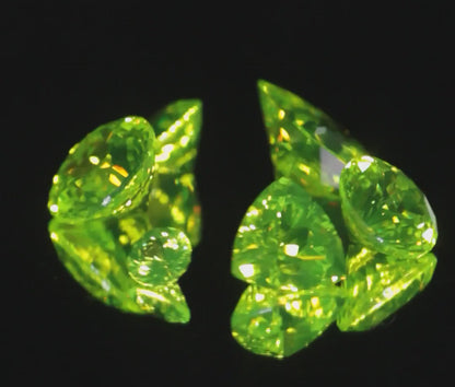 LuAG Lumogarnet Faceted Loose Gems