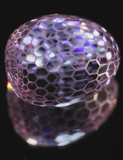 Gemstone Eggs, Faceted Garnet Sapphire Perovskite Lab Crystals
