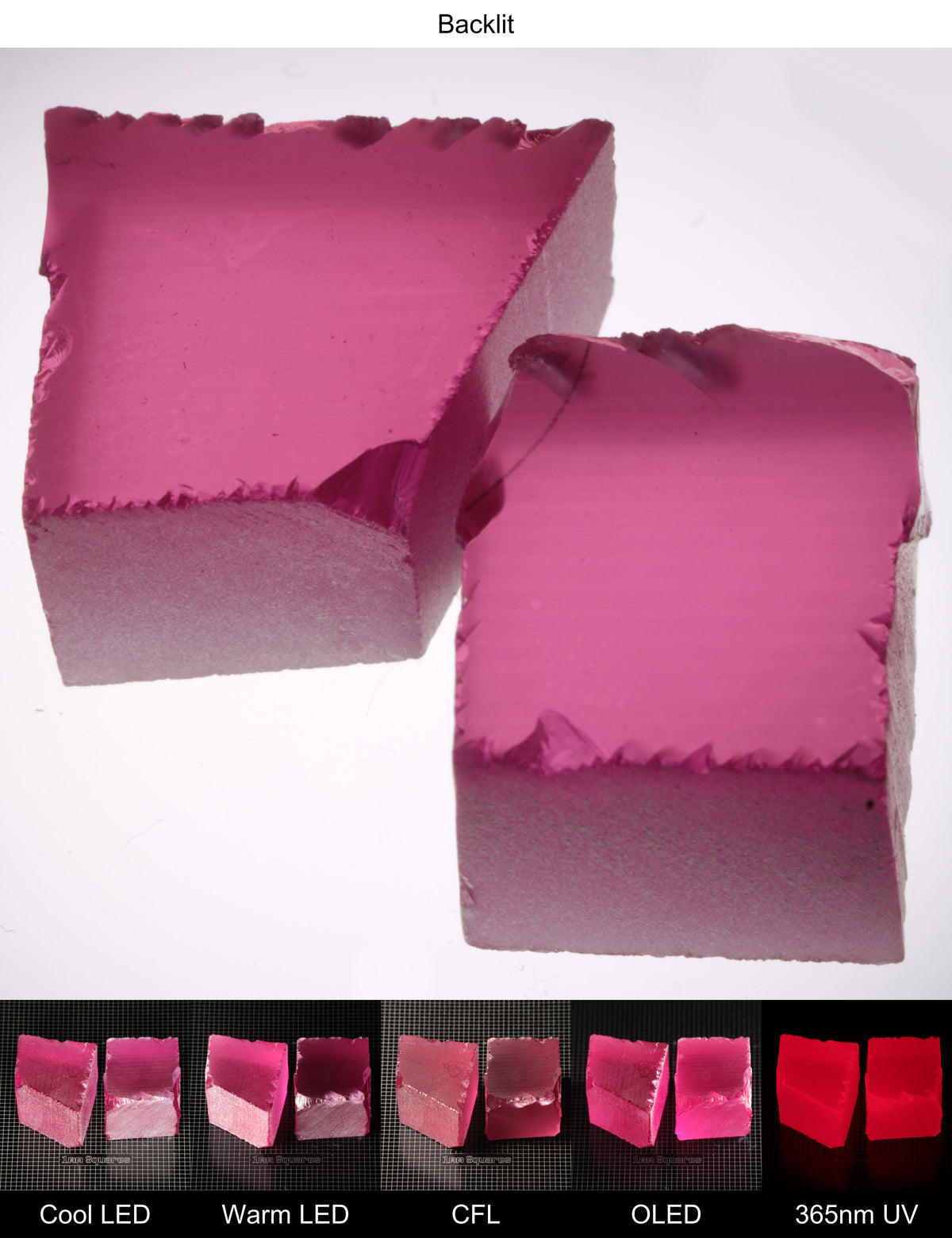 Pink Ruby Rough Block 10-11g Gem Rough