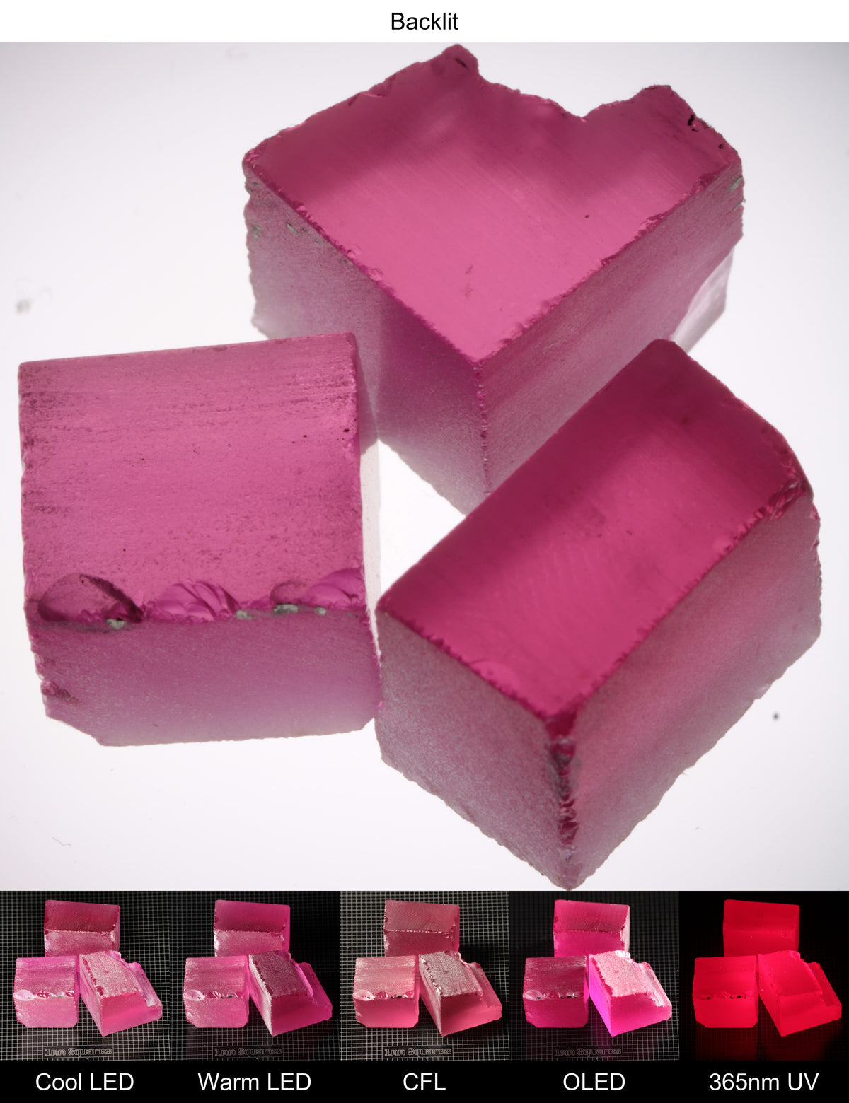 Pink Ruby Rough Block 5-6g Gem Rough