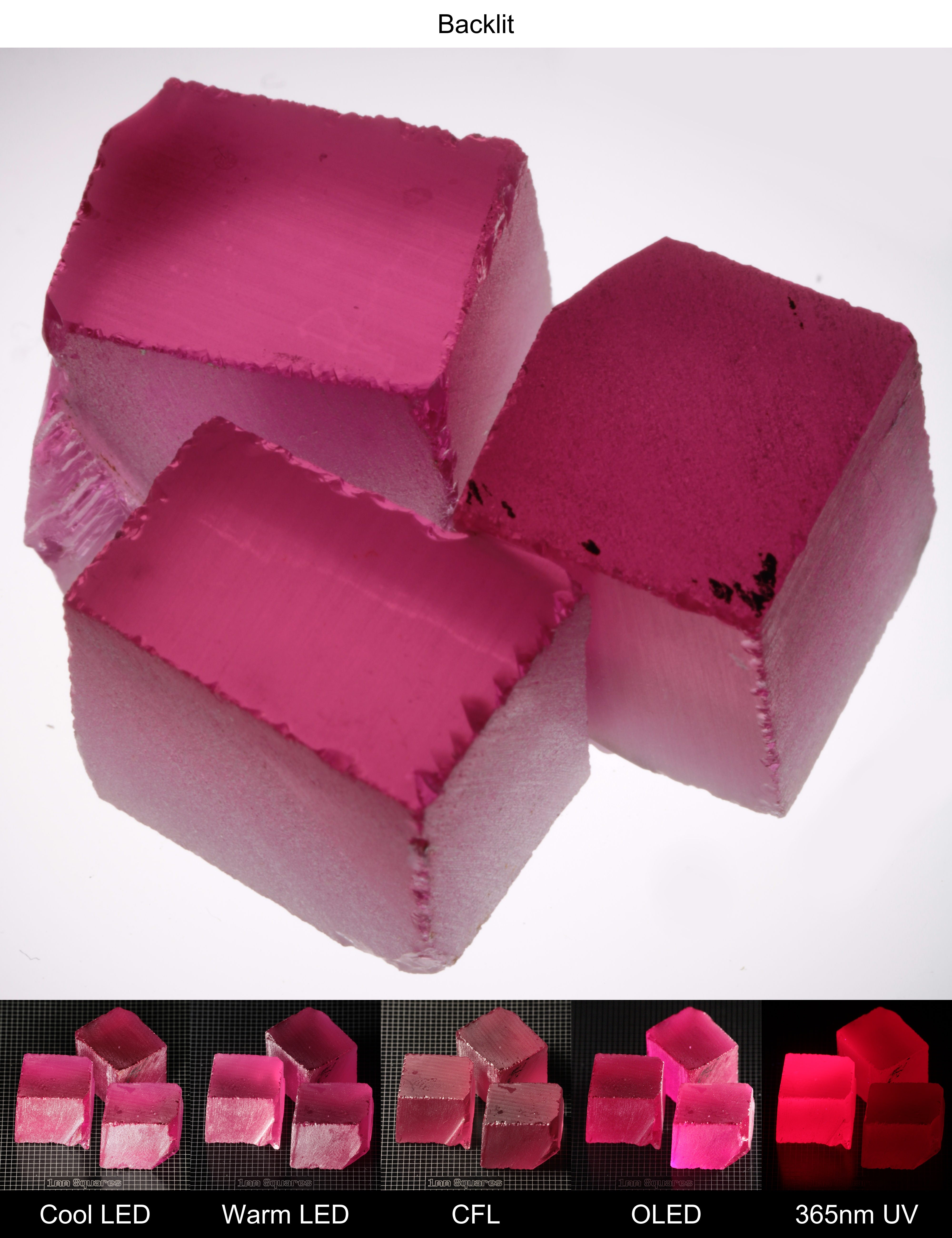 Pink Ruby Rough Block 6-7g Gem Rough