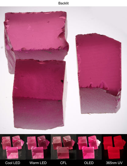 Pink Ruby Rough Block 7-8g Gem Rough