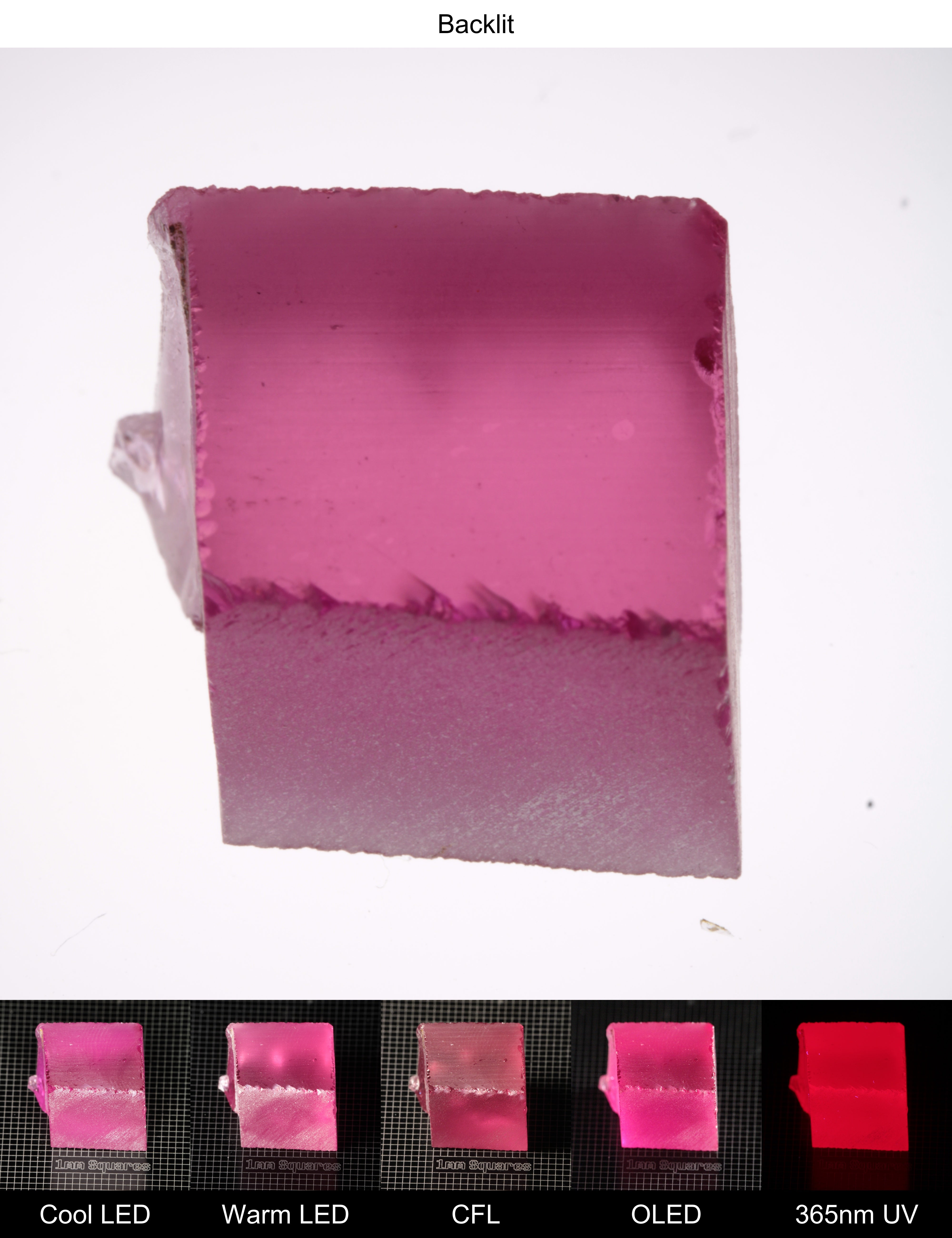 Pink Ruby Rough Block 8-9g Gem Rough