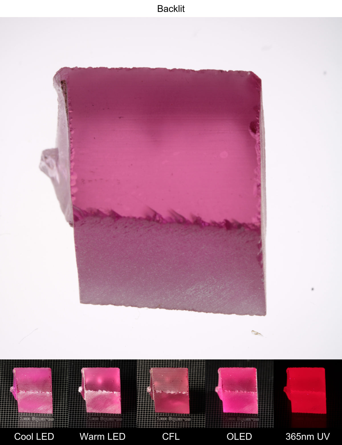 Pink Ruby Rough Block 8-9g Gem Rough