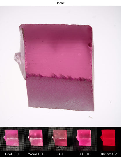 Pink Ruby Rough Block 8-9g Gem Rough