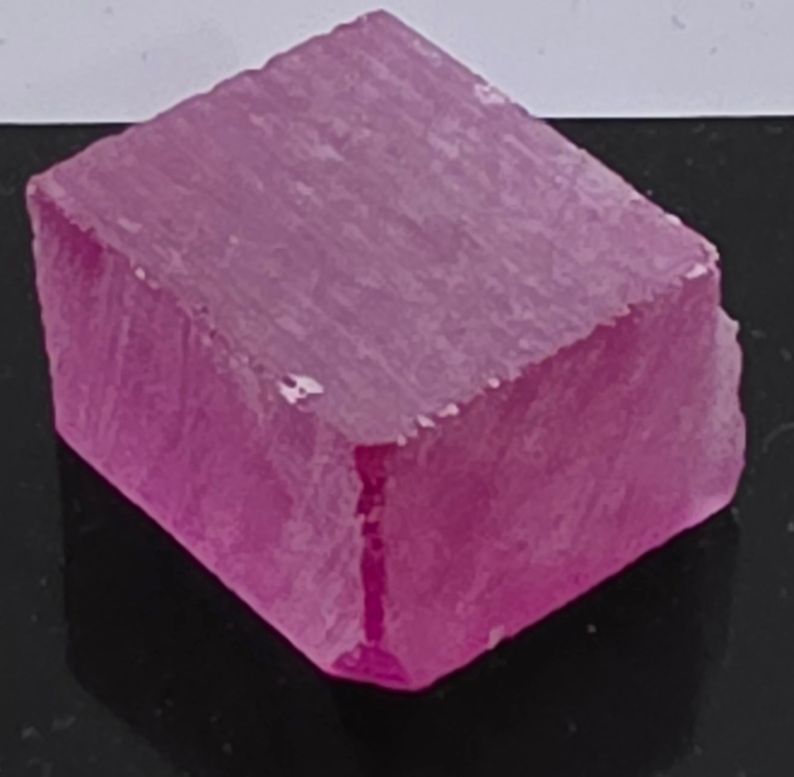 Red and Pink Ruby Facet Rough (Czochralski Pulled Lab Crystals)