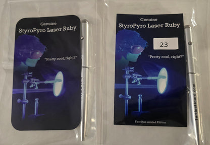 StyroPyro Laser Rubies, Signed, Numbered Commemorative Rubies Grown by Laser!