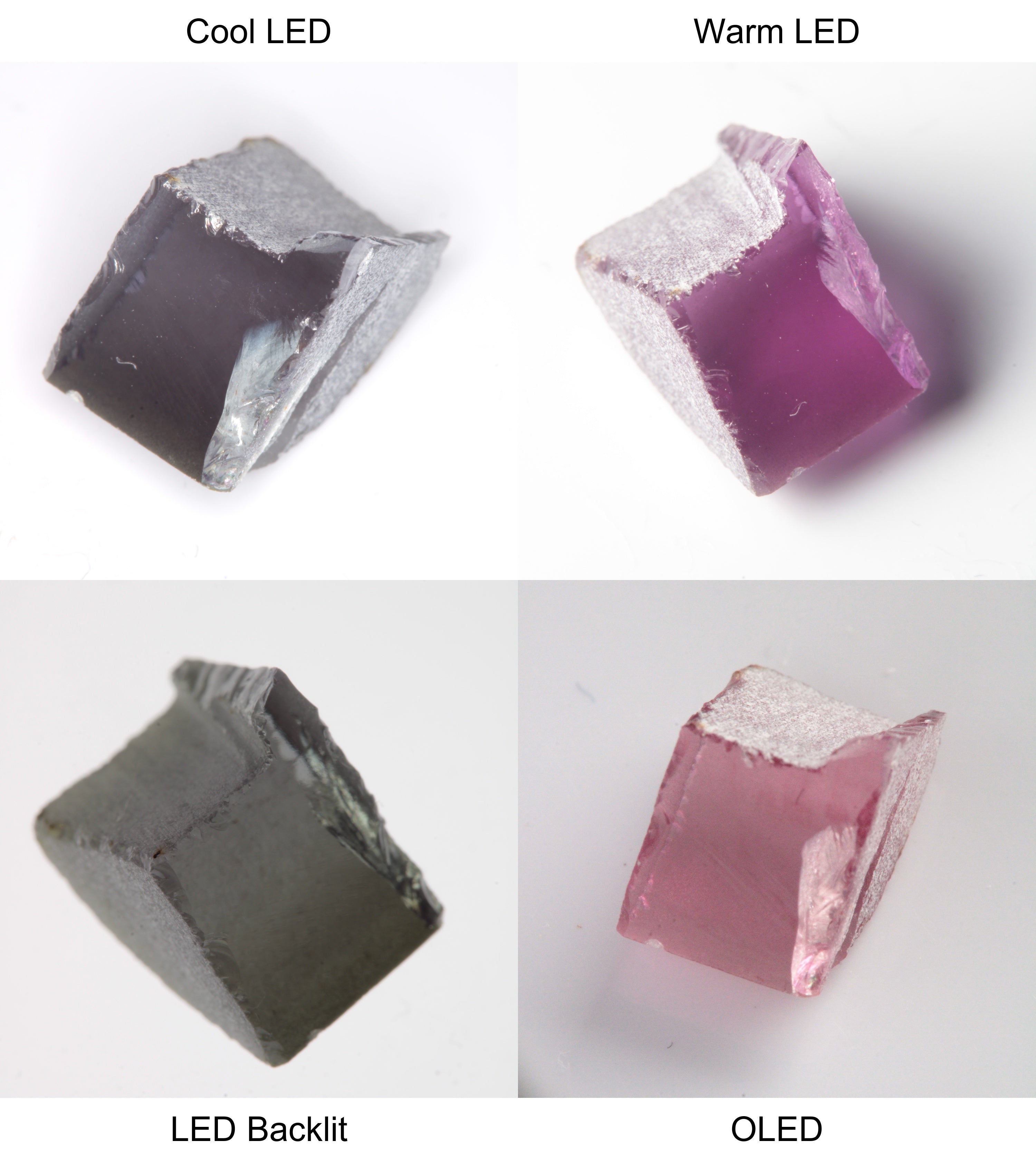 Purple/Pink Color Change Edge Quarter Shaped Sapphire Rough
