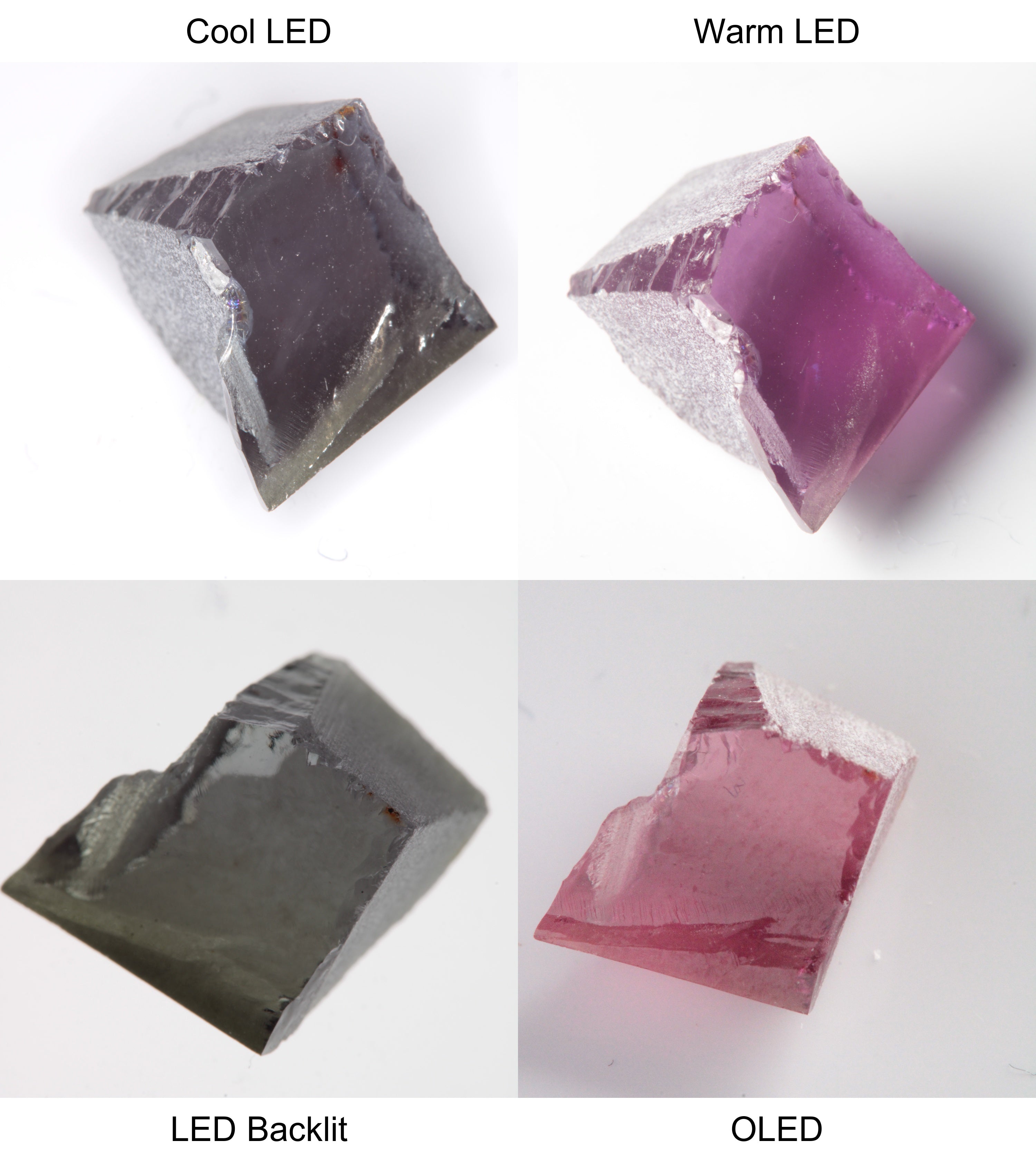 Purple/Pink Color Change Edge Quarter Shaped Sapphire Rough
