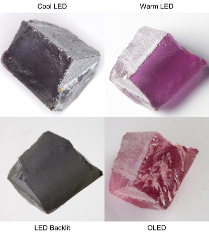 Purple/Pink Color Change Edge Quarter Shaped Sapphire Rough
