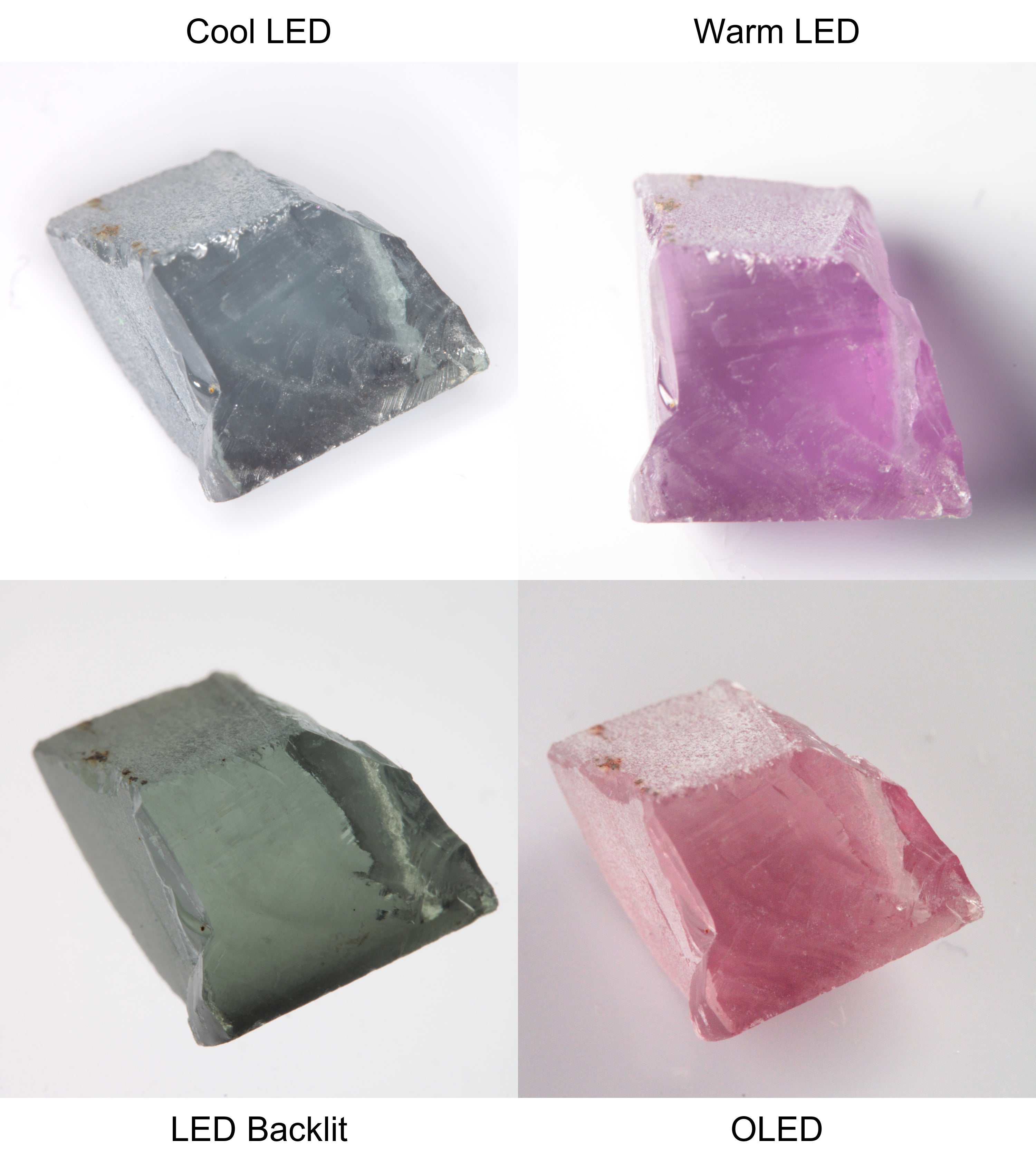 Purple/Pink Color Change Edge Quarter Shaped Sapphire Rough