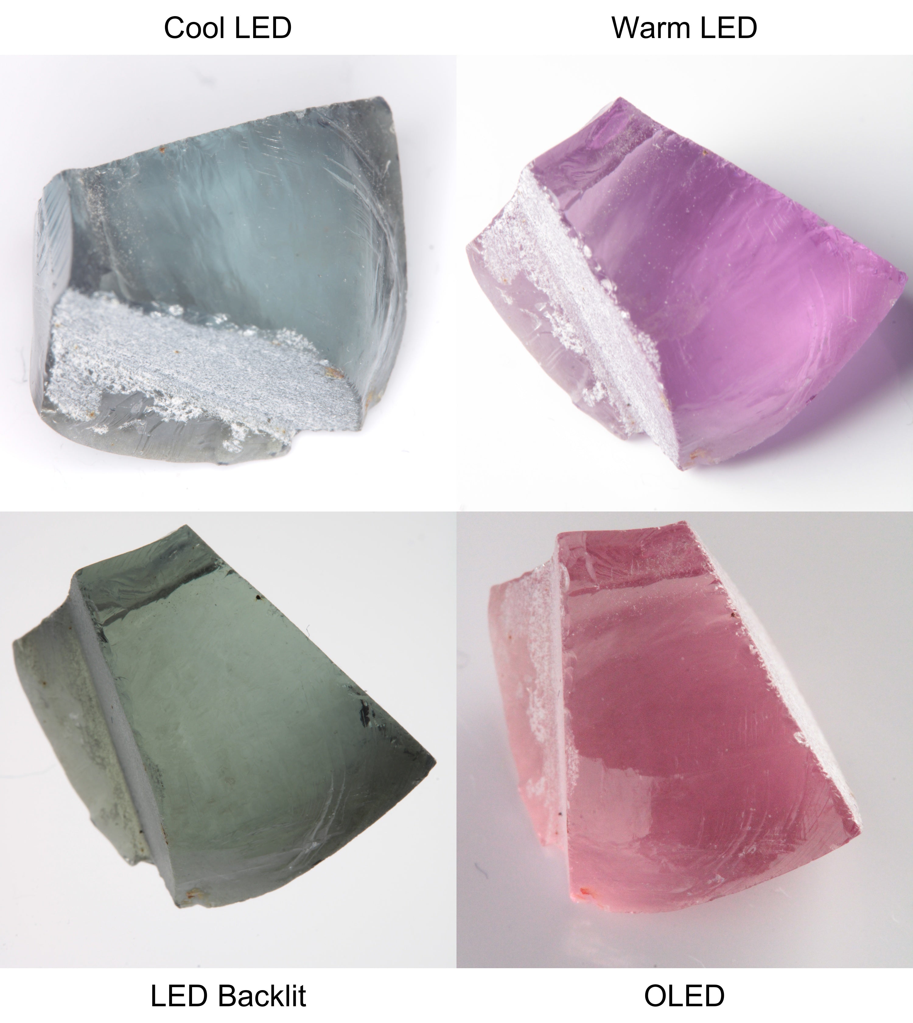 Purple/Pink Color Change Edge Quarter Shaped Sapphire Rough