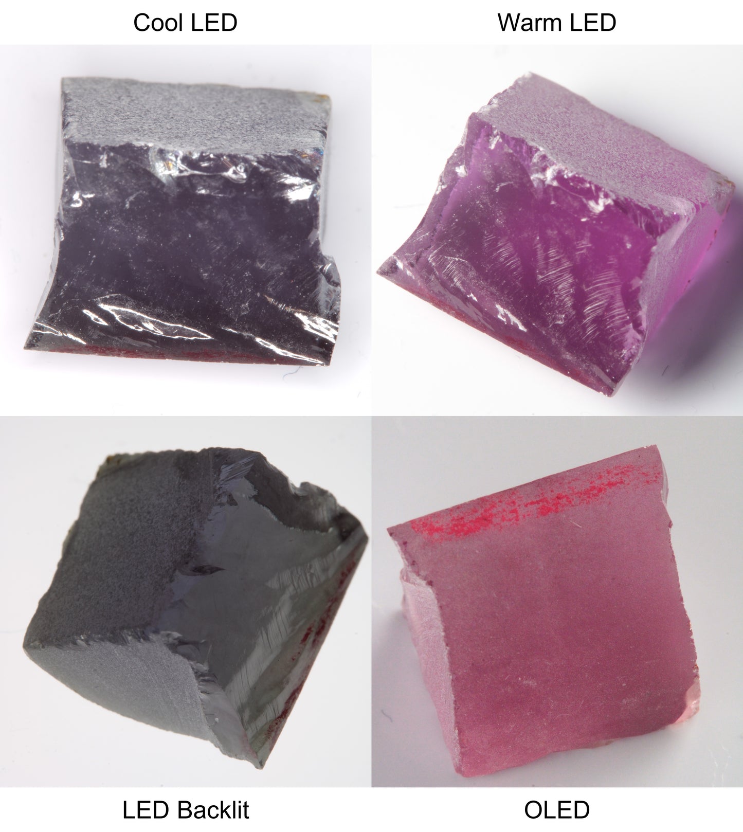Purple/Pink Color Change Edge Quarter Shaped Sapphire Rough
