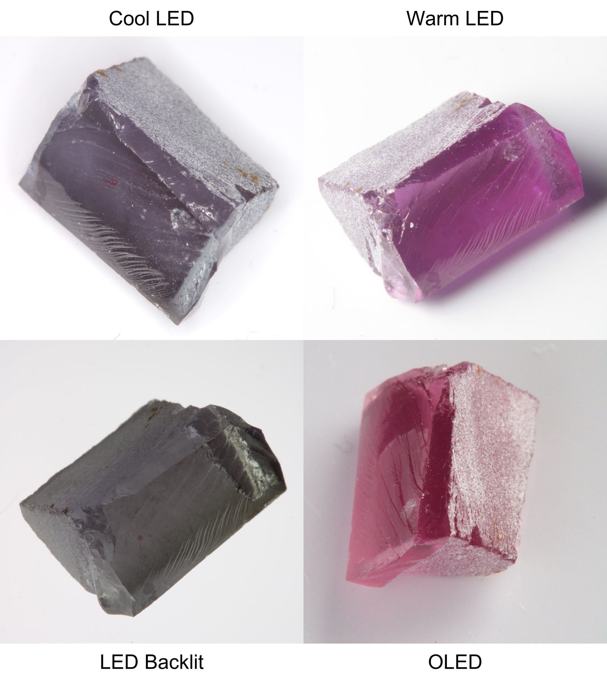Purple/Pink Color Change Edge Quarter Shaped Sapphire Rough