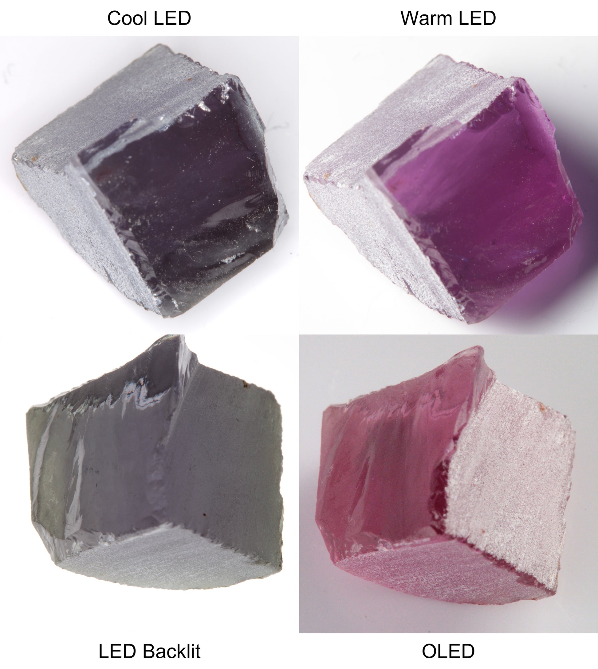 Purple/Pink Color Change Edge Quarter Shaped Sapphire Rough