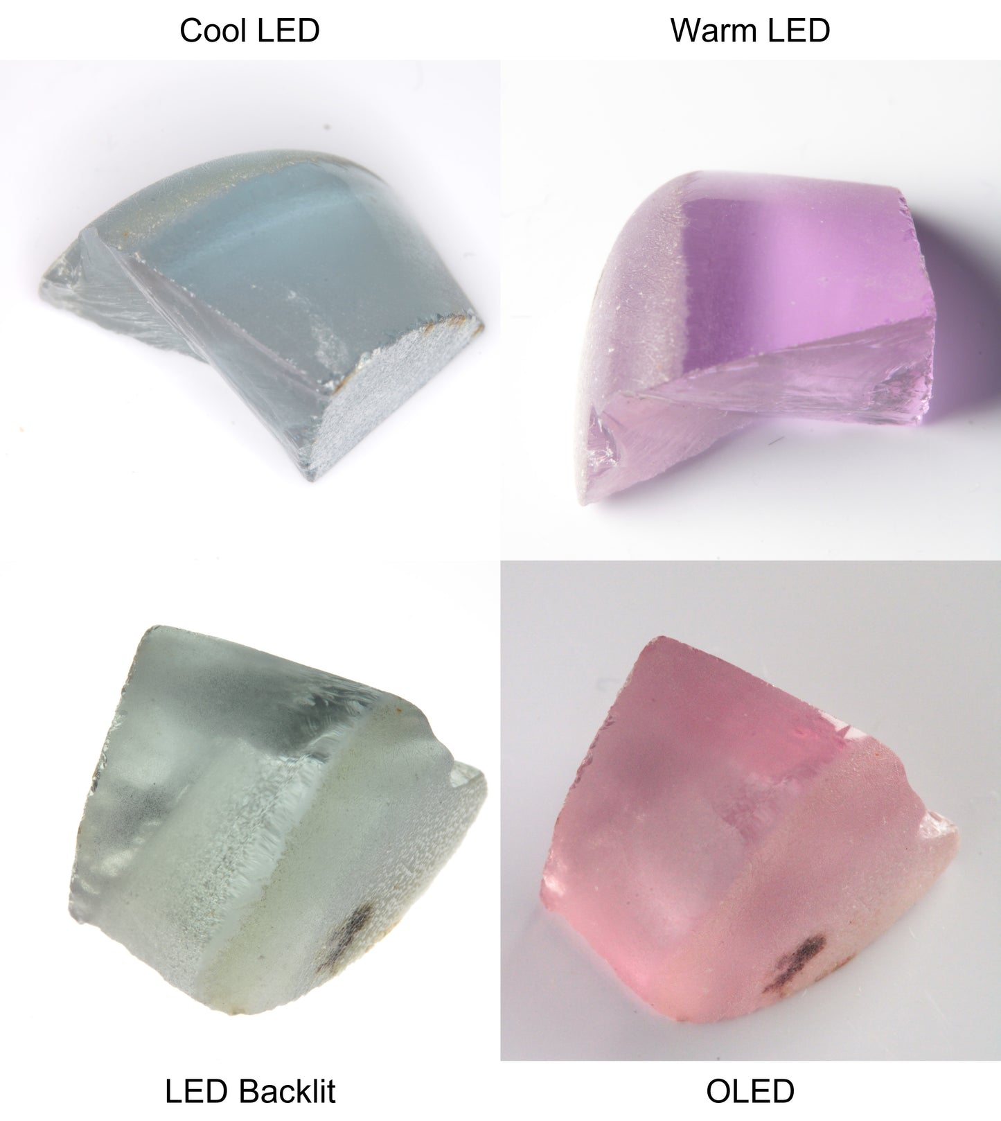 Purple/Pink Color Change Tail Quarter Shaped Sapphire Rough