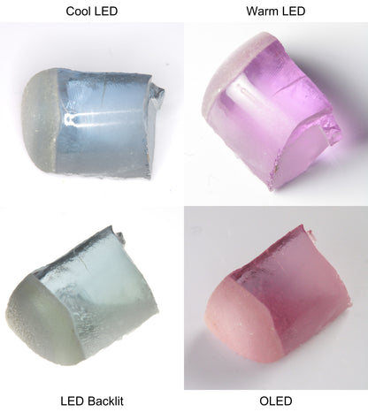 Purple/Pink Color Change Tail Quarter Shaped Sapphire Rough