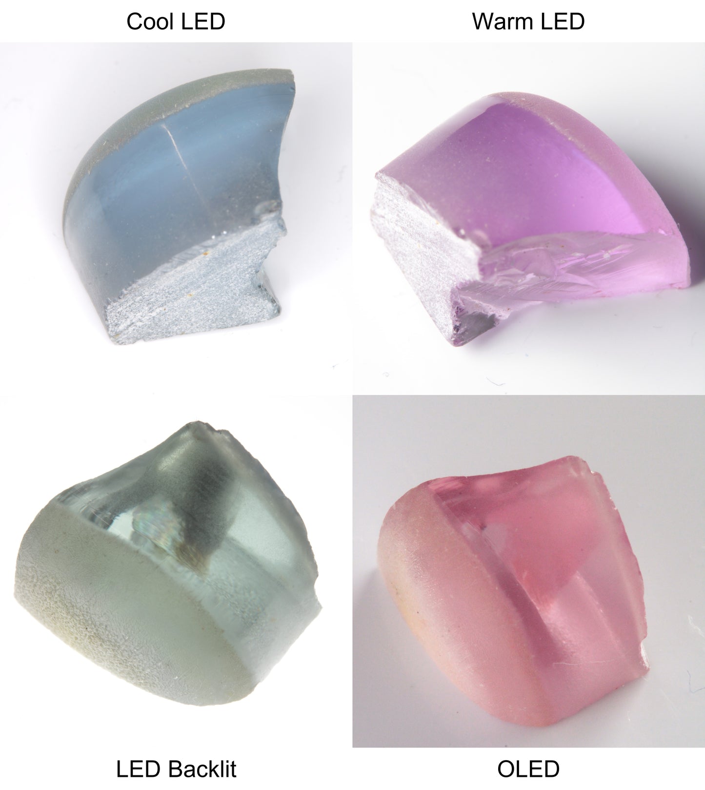 Purple/Pink Color Change Tail Quarter Shaped Sapphire Rough
