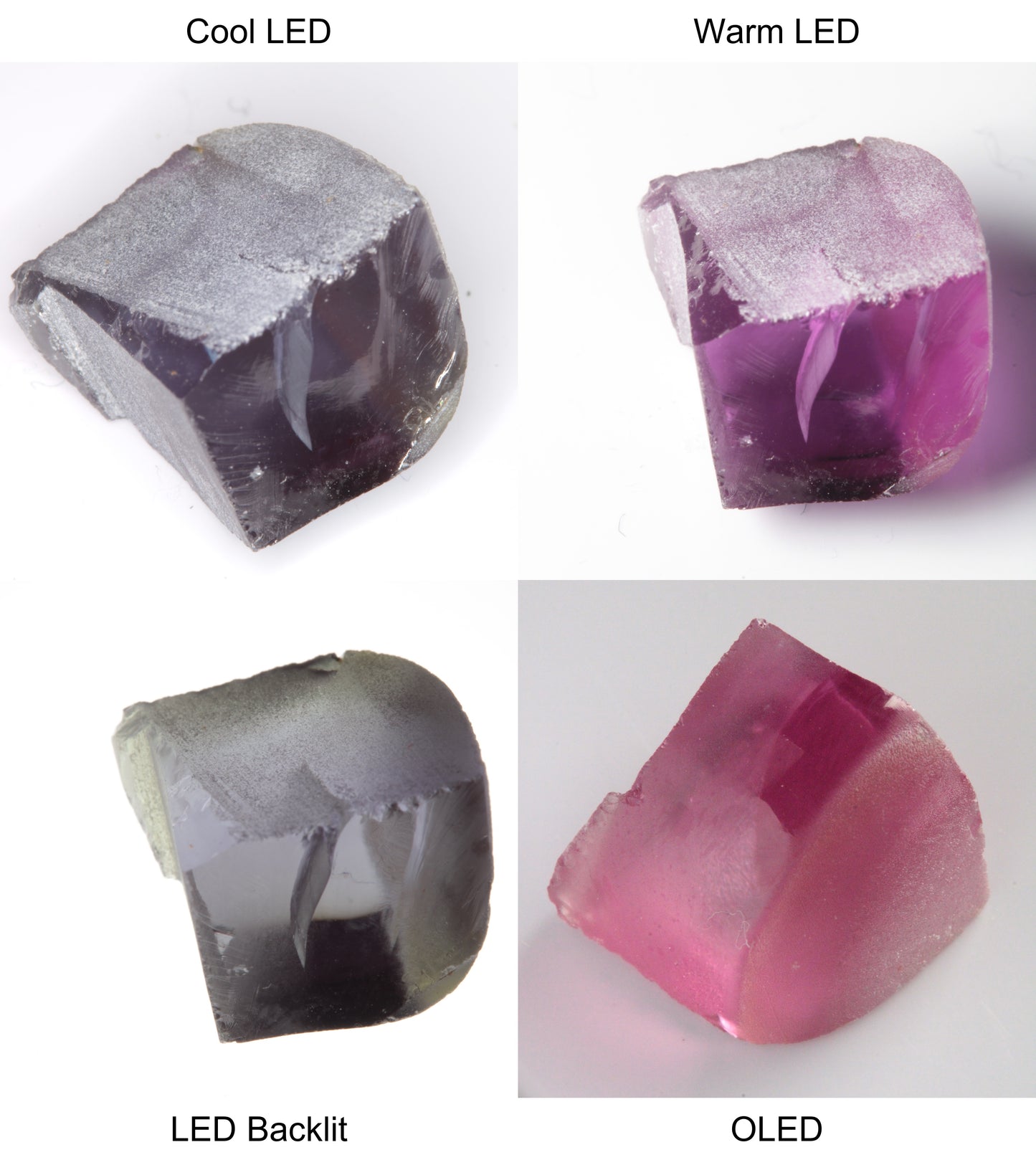 Purple/Pink Color Change Tail Quarter Shaped Sapphire Rough
