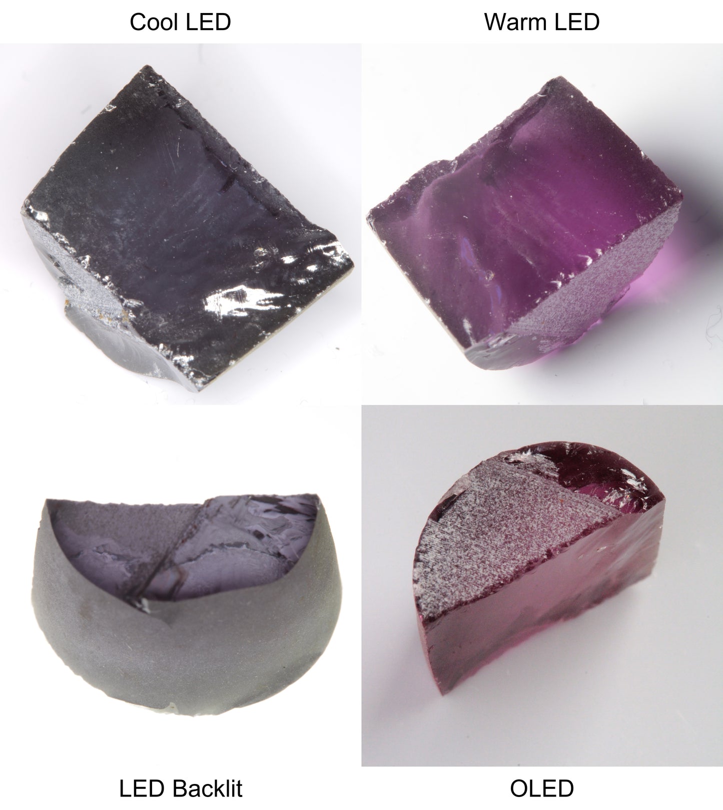 Purple/Pink Color Change Semicircle Shaped Sapphire Rough