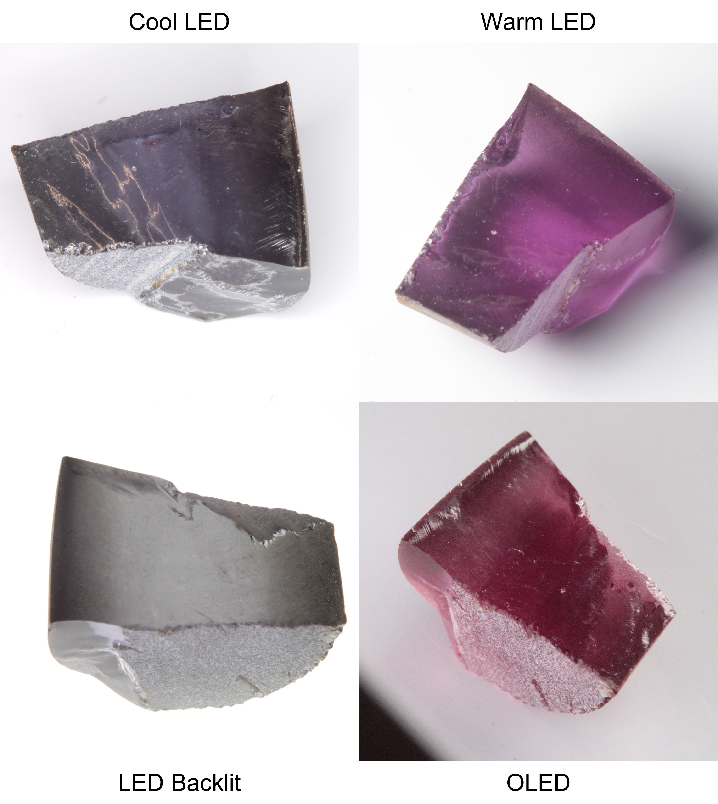 Purple/Pink Color Change Semicircle Shaped Sapphire Rough