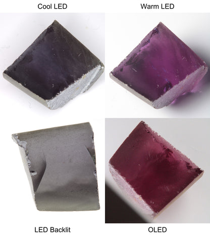 Purple/Pink Color Change Semicircle Shaped Sapphire Rough