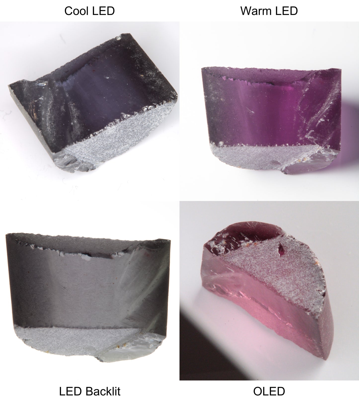 Purple/Pink Color Change Semicircle Shaped Sapphire Rough