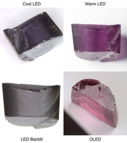 Purple/Pink Color Change Semicircle Shaped Sapphire Rough