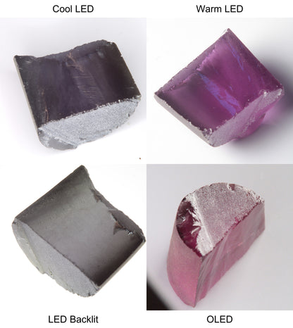 Purple/Pink Color Change Semicircle Shaped Sapphire Rough
