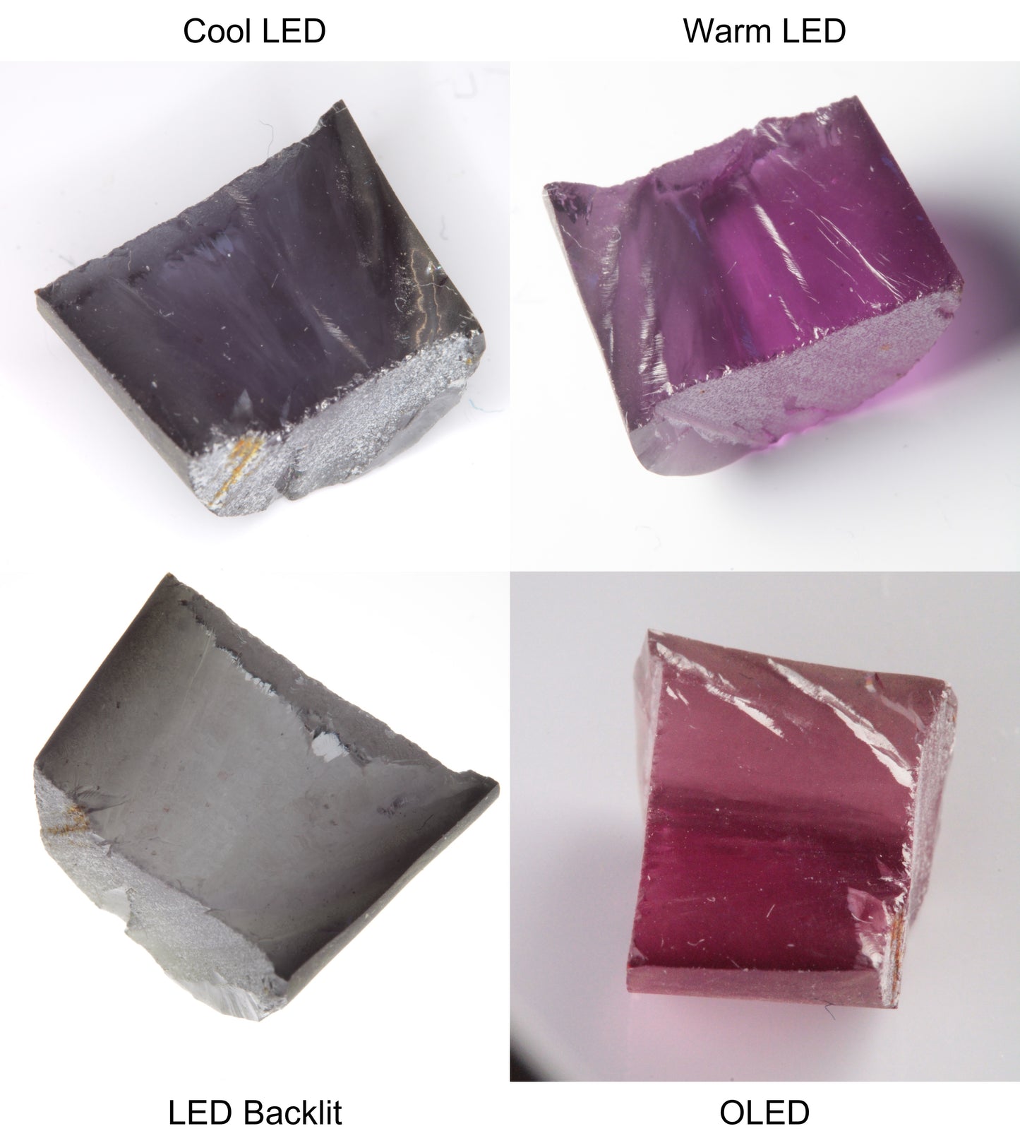 Purple/Pink Color Change Semicircle Shaped Sapphire Rough