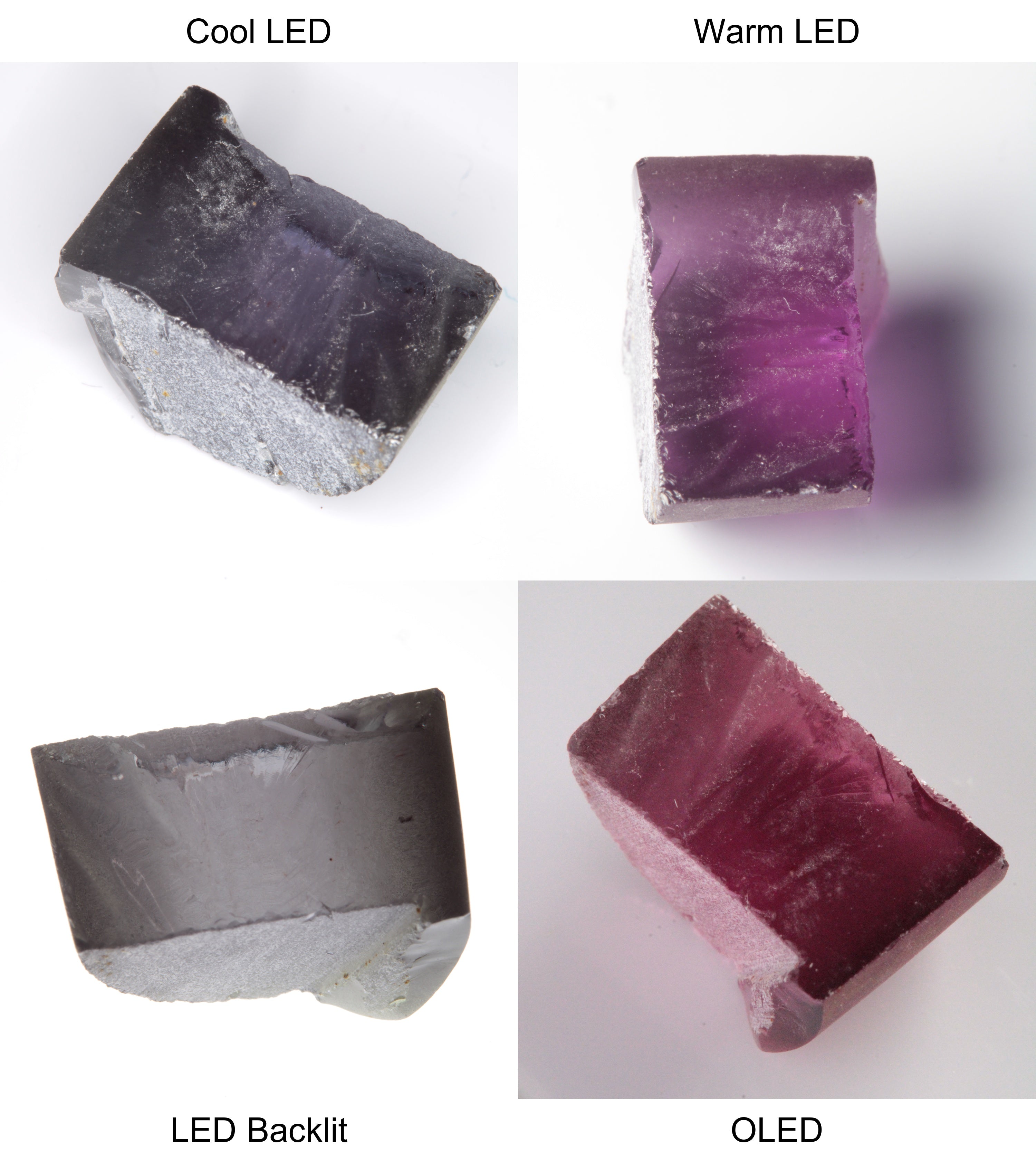 Purple/Pink Color Change Semicircle Shaped Sapphire Rough