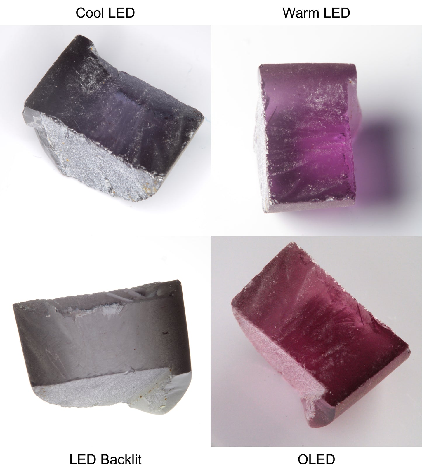 Purple/Pink Color Change Semicircle Shaped Sapphire Rough