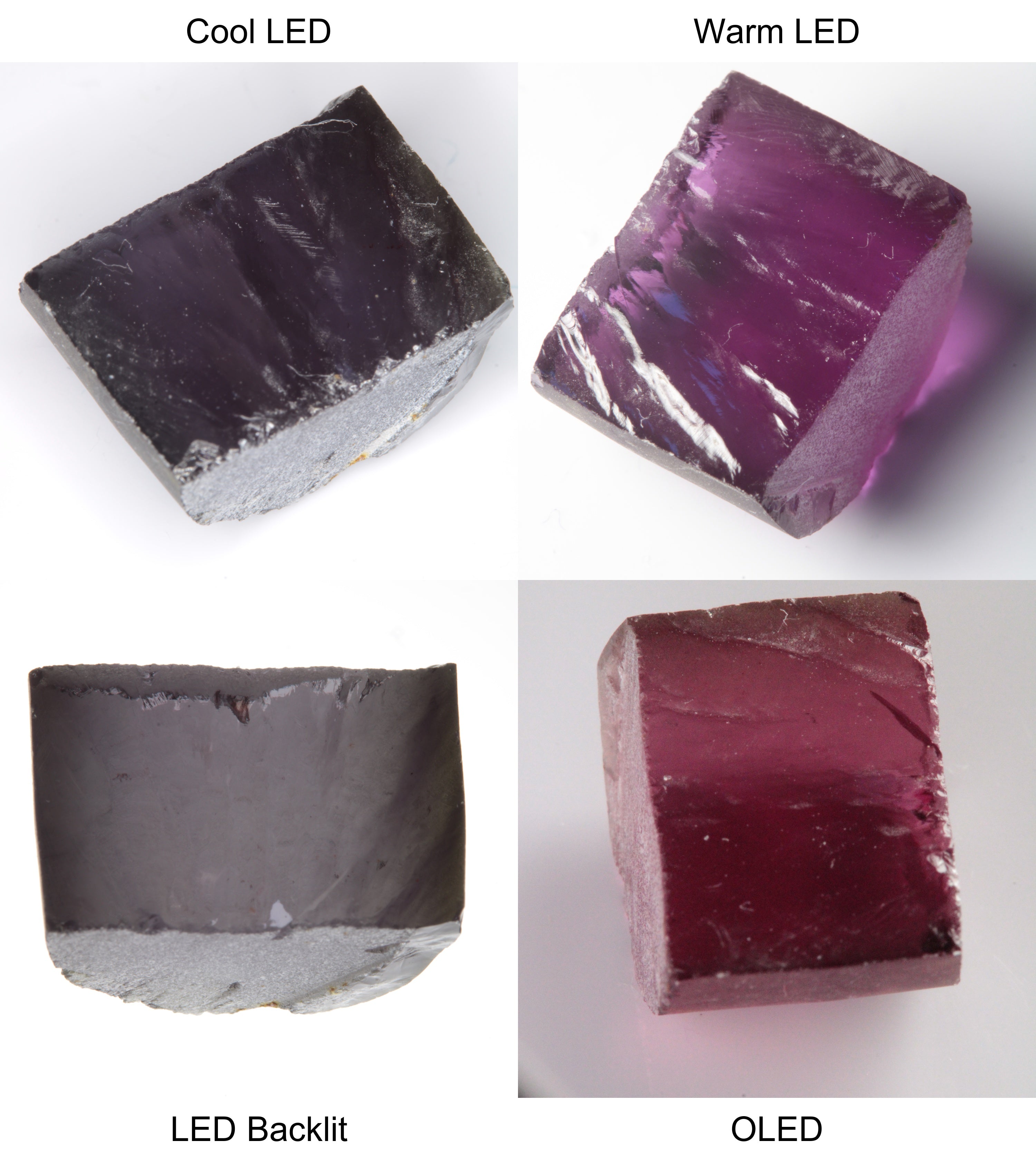 Purple/Pink Color Change Semicircle Shaped Sapphire Rough