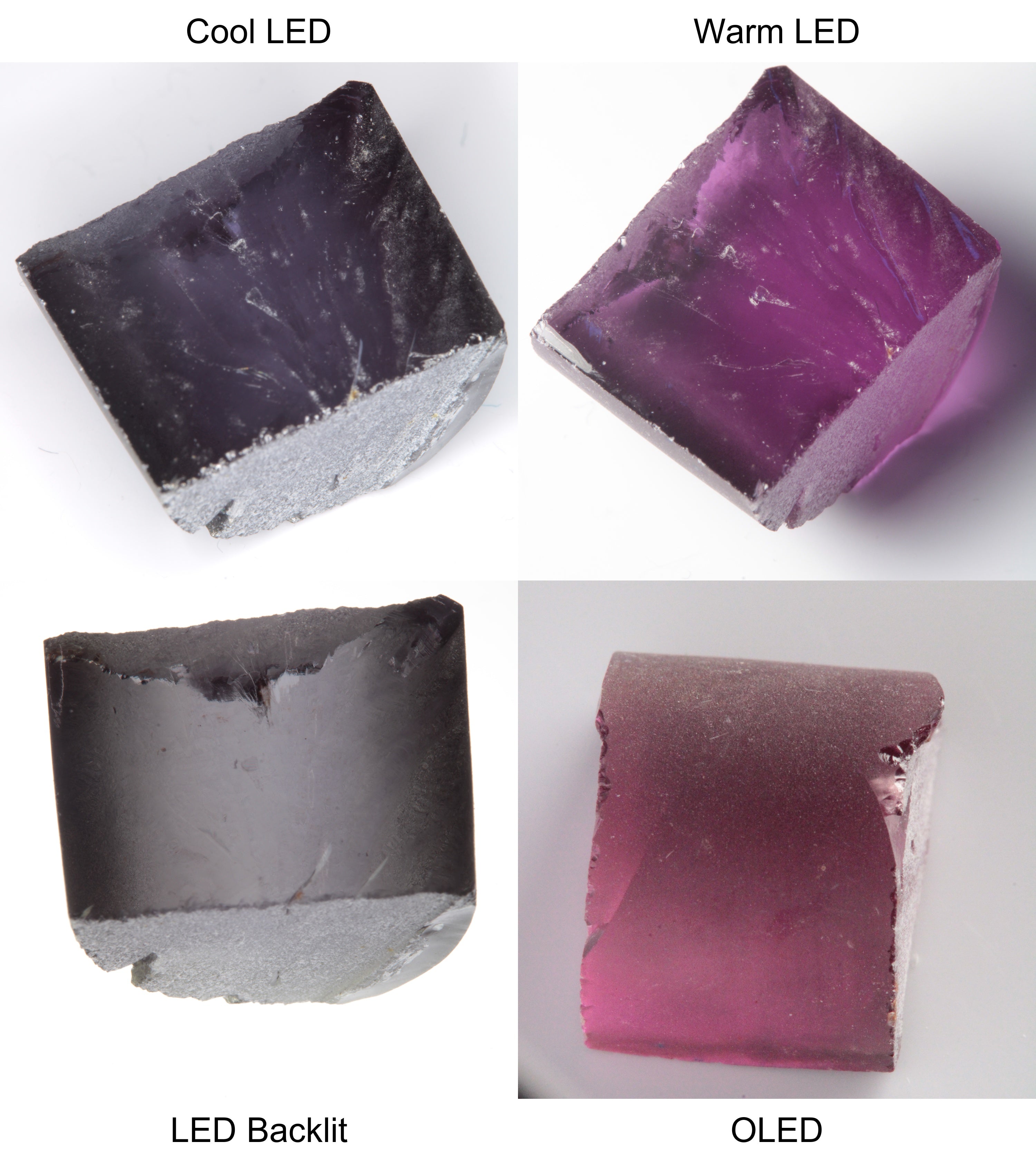 Purple/Pink Color Change Semicircle Shaped Sapphire Rough