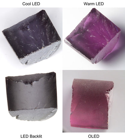 Purple/Pink Color Change Semicircle Shaped Sapphire Rough