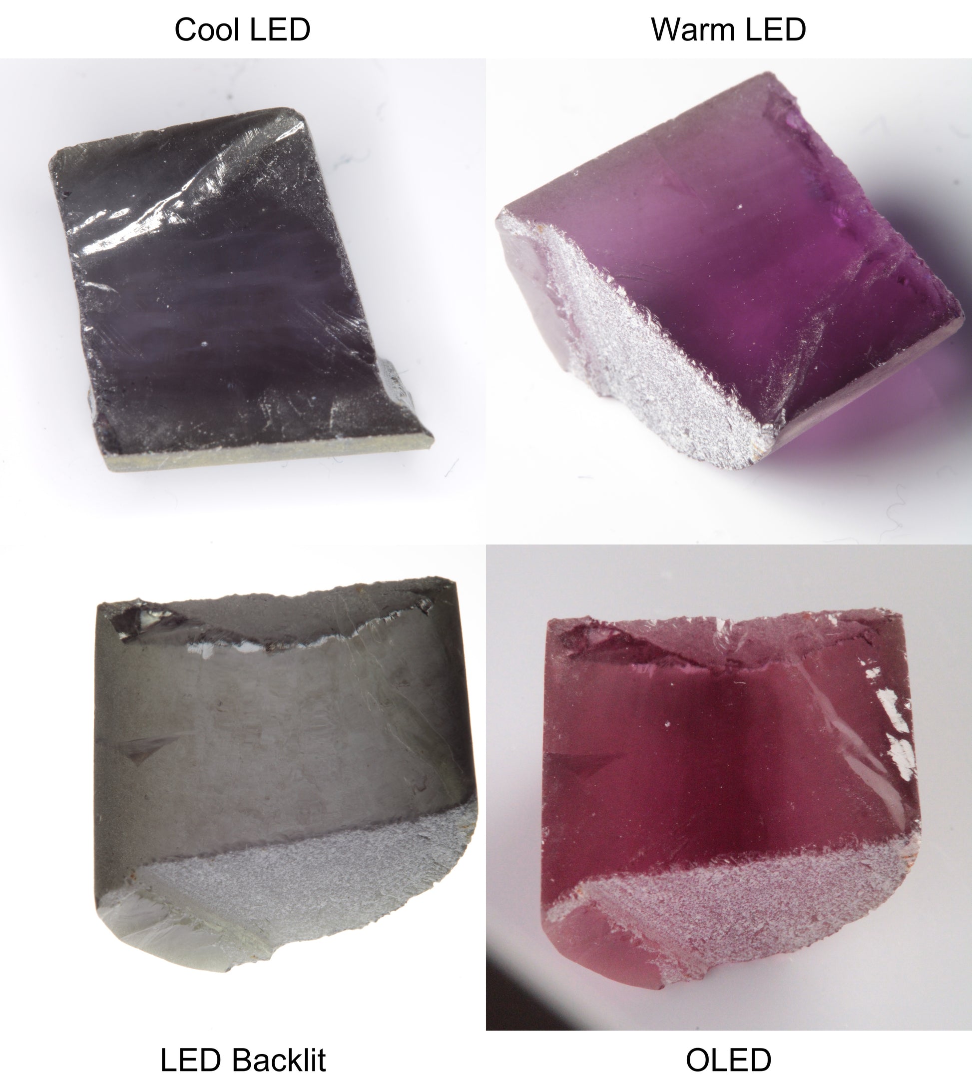 Purple/Pink Color Change Semicircle Shaped Sapphire Rough