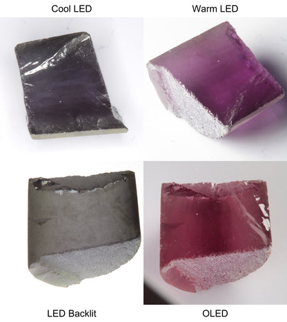 Purple/Pink Color Change Semicircle Shaped Sapphire Rough