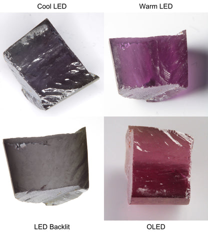 Purple/Pink Color Change Semicircle Shaped Sapphire Rough