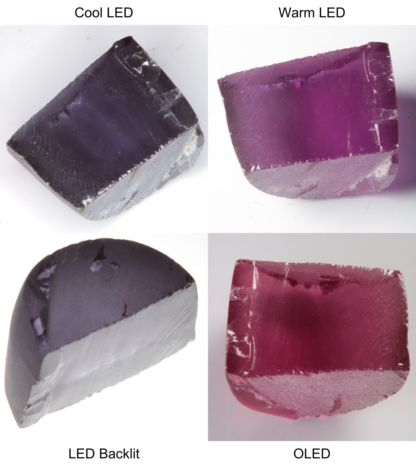 Purple/Pink Color Change Semicircle Shaped Sapphire Rough