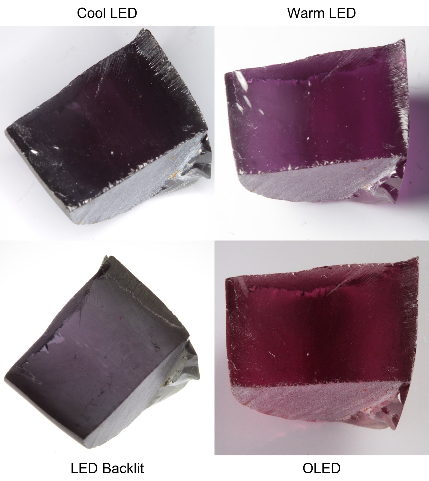Purple/Pink Color Change Semicircle Shaped Sapphire Rough