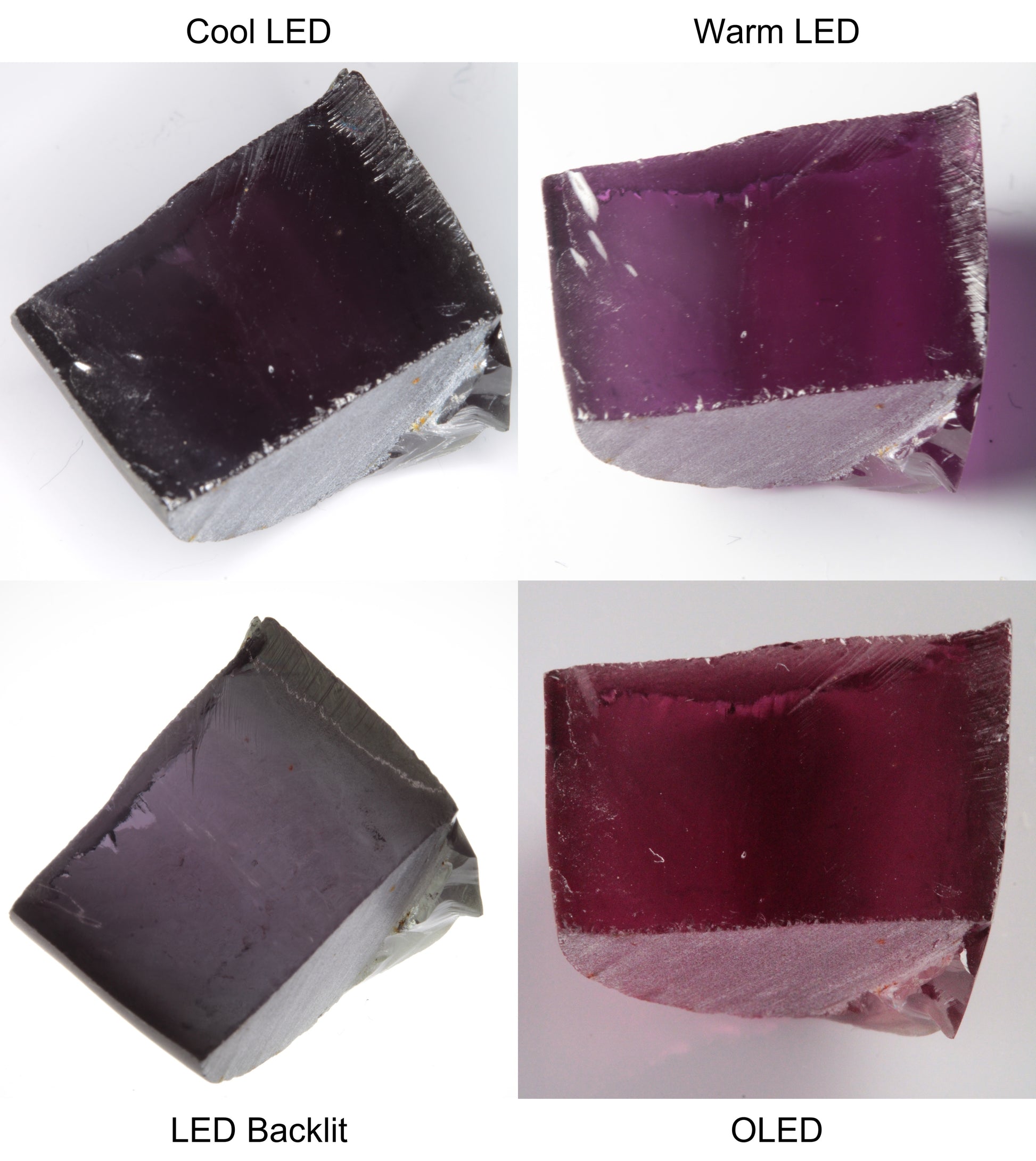 Purple/Pink Color Change Semicircle Shaped Sapphire Rough