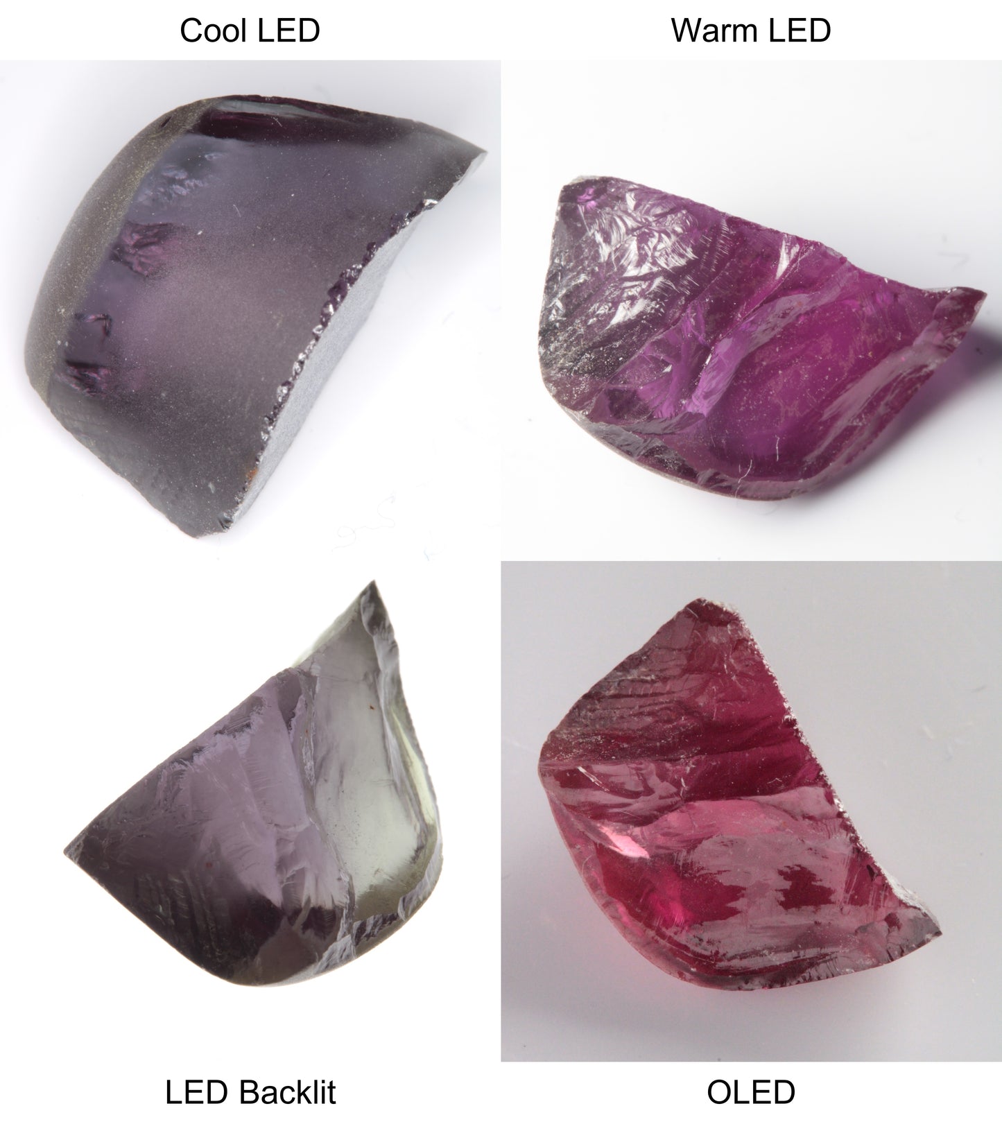 Purple/Pink Color Change Partial Arc Tail Shaped Sapphire Rough