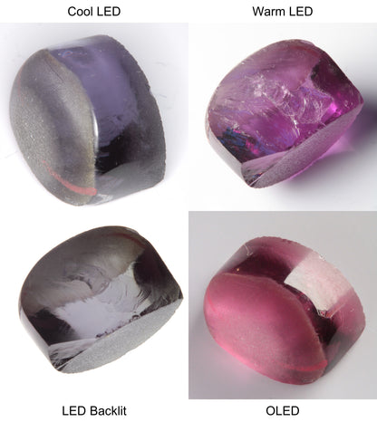 Purple/Pink Color Change Semicircle Tail Shaped Sapphire Rough