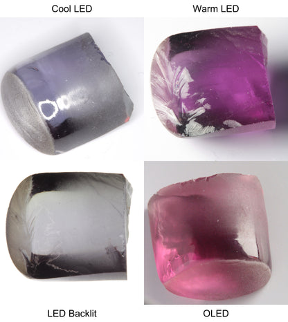 Purple/Pink Color Change Semicircle Tail Shaped Sapphire Rough