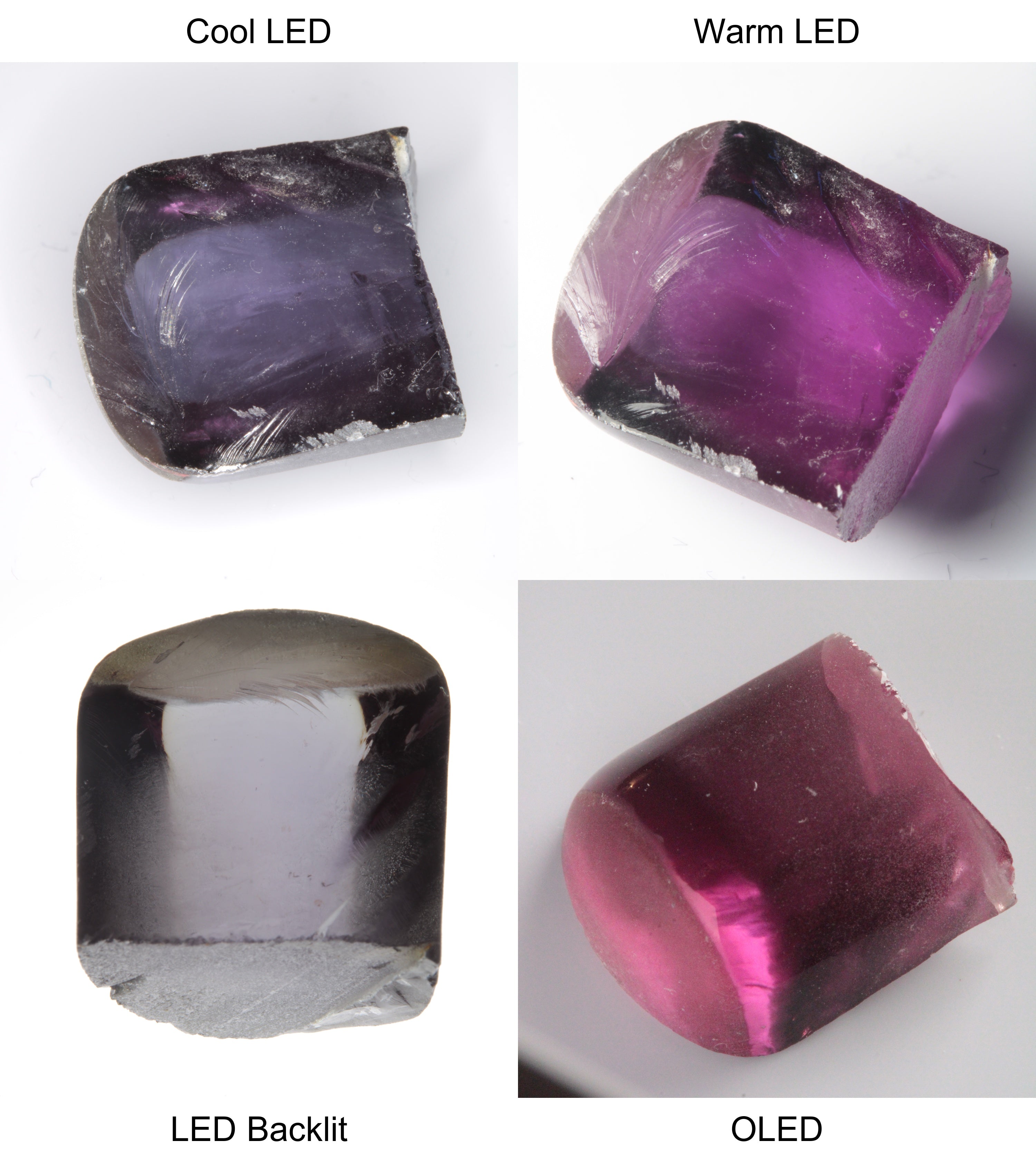 Purple/Pink Color Change Semicircle Tail Shaped Sapphire Rough